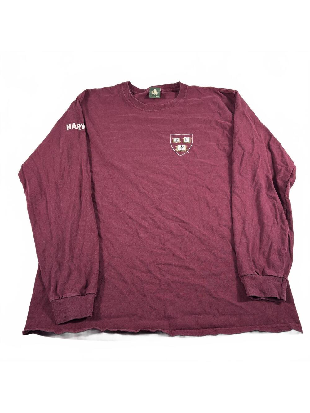 Harvard University Mascot Crimson Long Sleeve T-Shirt Size S